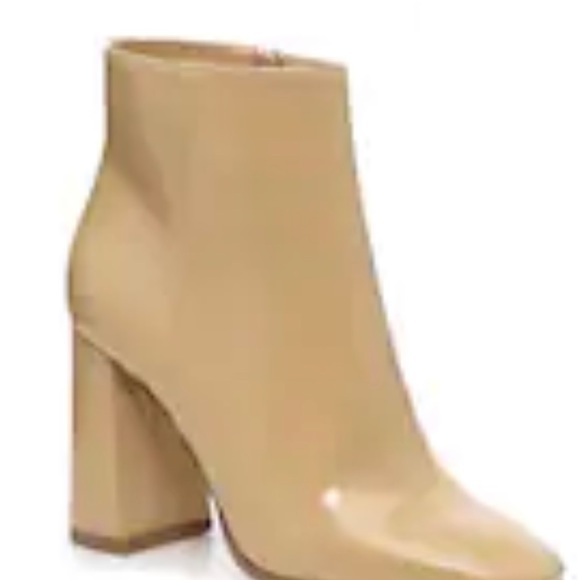 Nude new  patent boot j lo new unworn NEW - Picture 2 of 3
